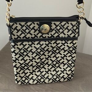 Tommy Hilfiger Womens Monogram Log Crossbody Bag